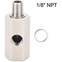 Adaptador de calibre de línea- sensor de presión de aceite de acero inoxidable en T- conector de alimentación de aceite…